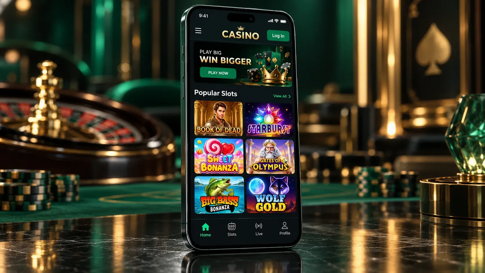Mobile gaming at JumboSpin